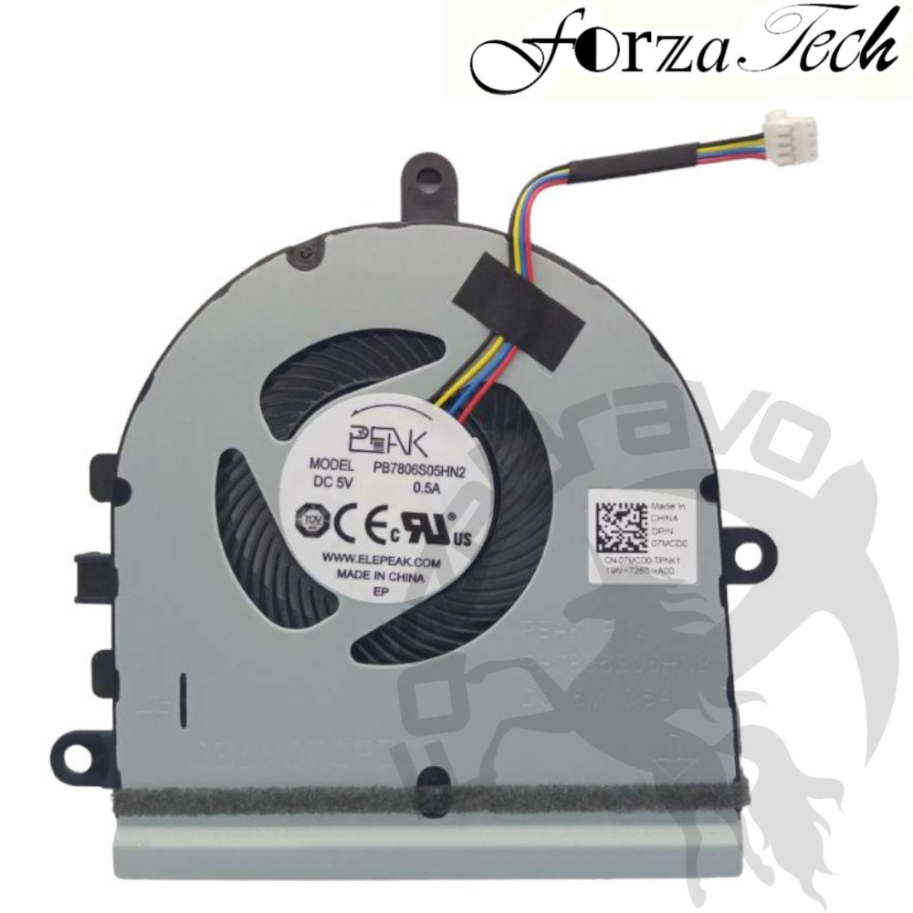 พัดลมระบายความร้อน พัดลมแล็ปท็อป Inspiron 15-5570 15 5570 5575 P75F I5575 FK39 07MCD0 7MCD0 DC28000K