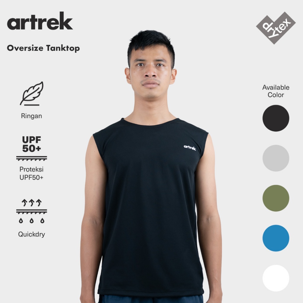 Artrek Oversize Tanktop ชุดกีฬาผู้ชาย Dry Fit Quick Dry น้ําหนักเบา ULTRALIGHT COOL Quick DRY