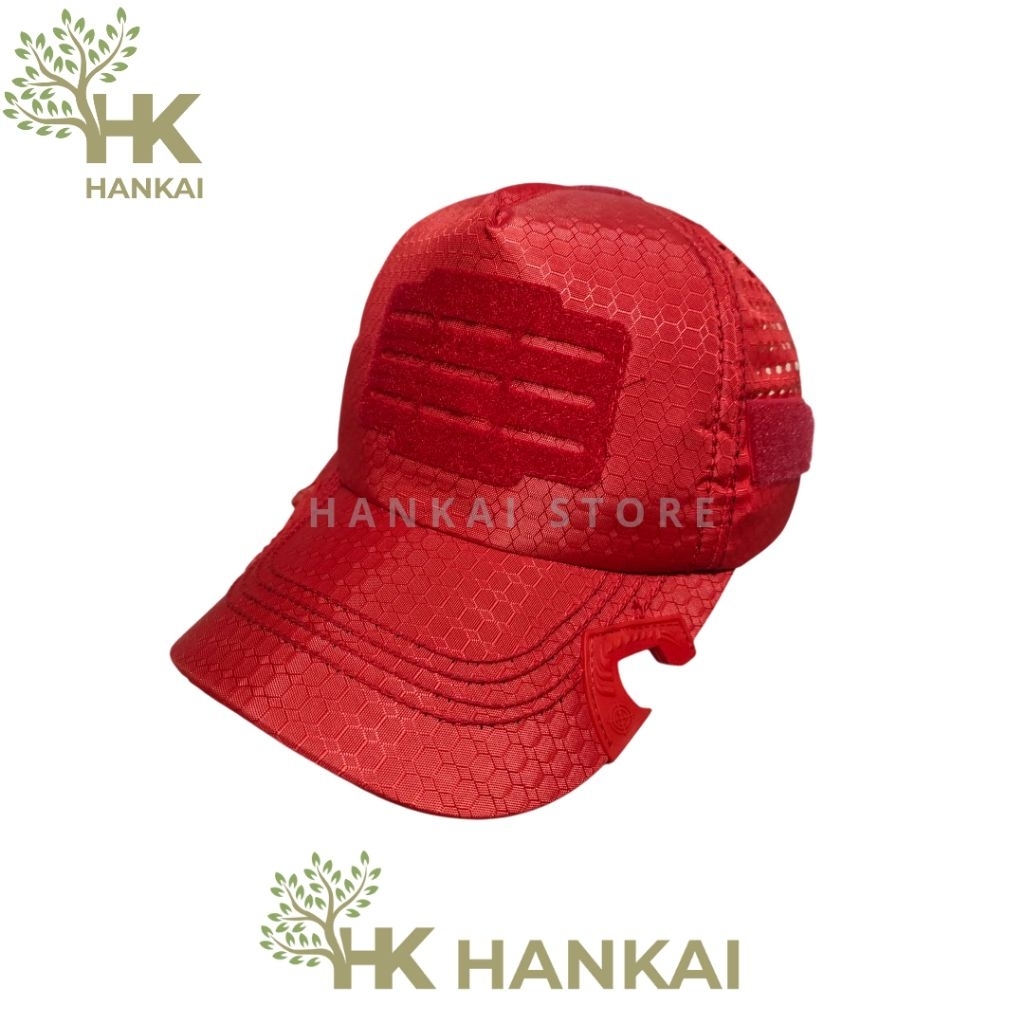 MERAH ล่าสุด Red Wasp Model Laser Velcro Hat / Red Laser Coak Hat / Wasp Motif Laser Coak Hat