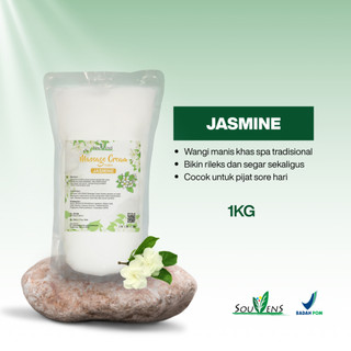 Souvens Massage Cream 1KG Non-Sticky | Krim Pijat Tidak Lengket Lembut di Kulit BPOM