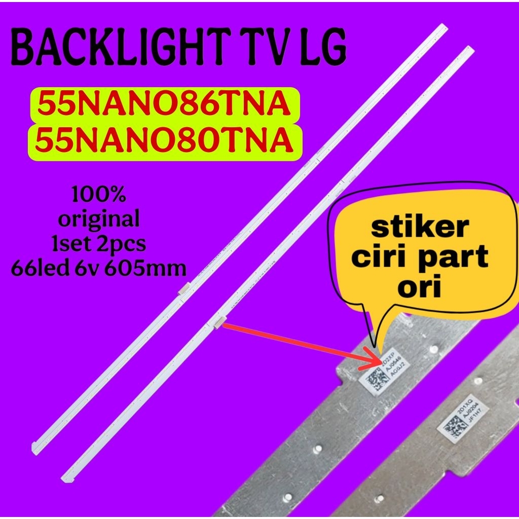 LED BACKLIGHT BL TV LG 55NANO80 55NANO86 55NANO80TNA 55NANO86TNA ต้นฉบับ