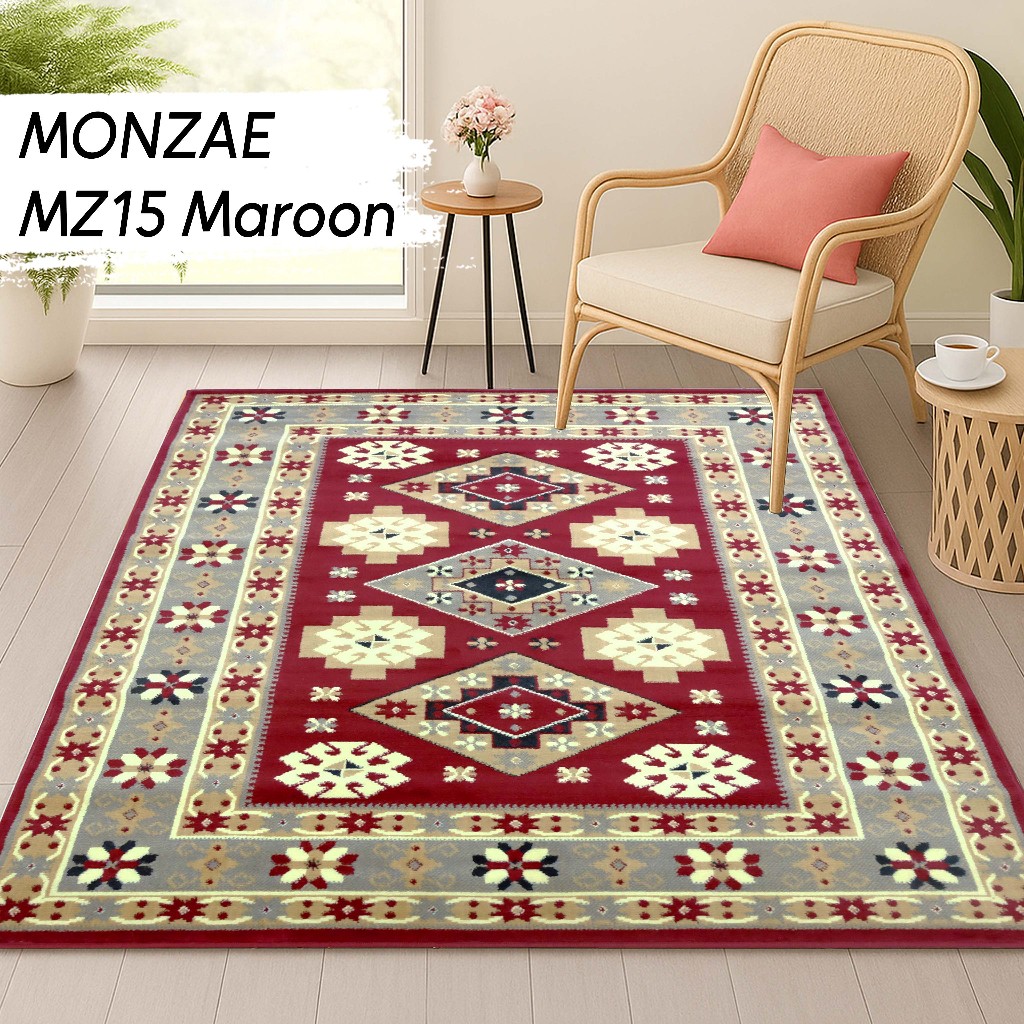 MONZAE CARPET 100 X 150 MZ15 MAROON