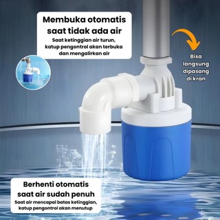 (KIM) Kran Tandon Air Toren Otomatis / Tangki Air Otomatis Ukuran 1/2 " Inchi & 3/4" Inchi Vertikal & Horizontal