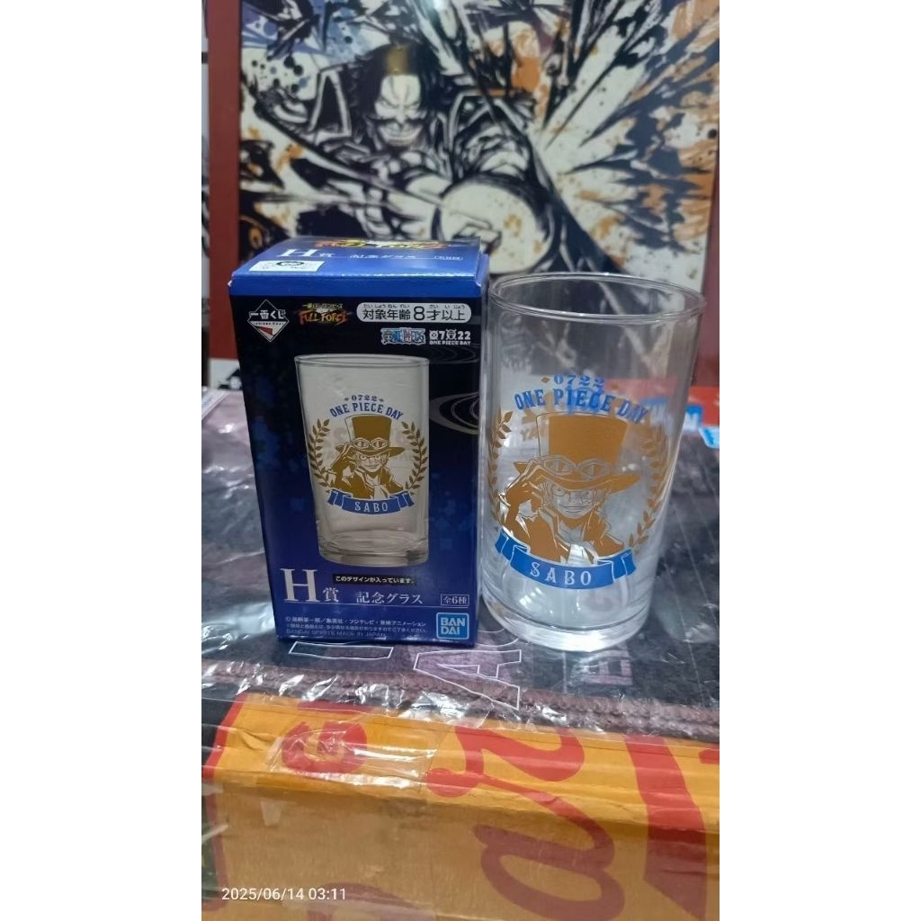 Ichiban Kuji Glass Sabo & Zoro - รางวัล H Full Force By Ichiban Kuji