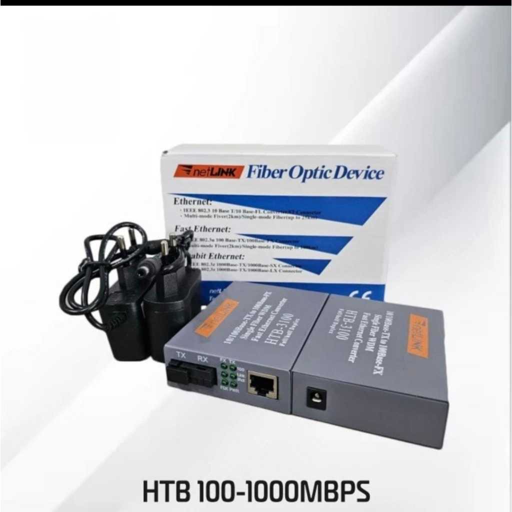 Netlink HTB _ สื่อตัวแปลงไฟเบอร์ออปติก 3100 HTB3100