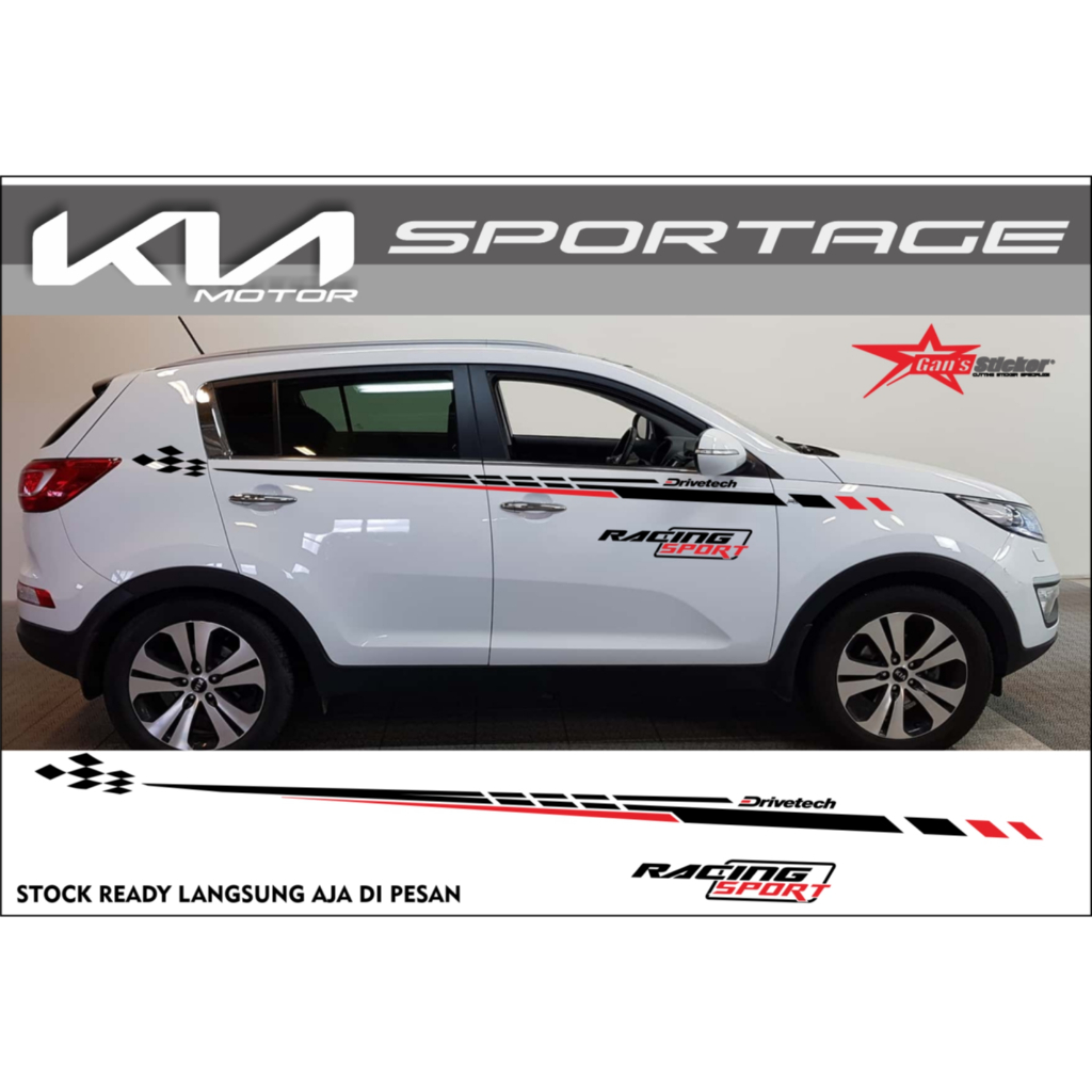สติ๊กเกอร์ Kia Sportage อุปกรณ์ตกแต่งรถยนต์ Kia Sportage