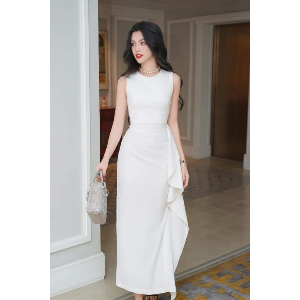 Chiobushop - [Aitana] Dress casual wanita minimalis casual kondangan Party kekinian Korean Style