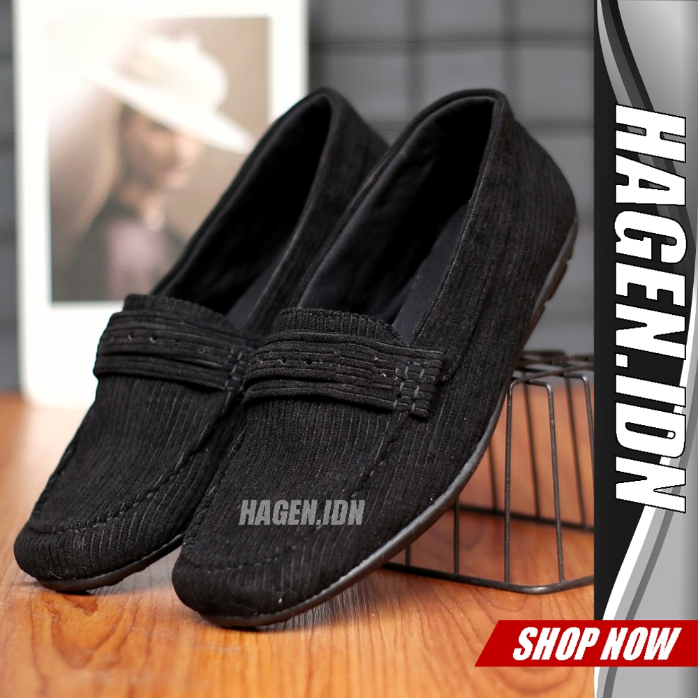HGN Bouton Mens Slip-On รองเท้าต้นฉบับลําลองอย่างเป็นทางการ