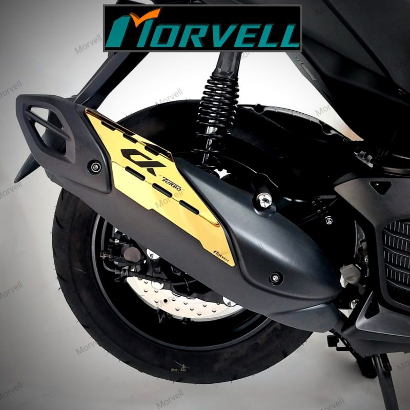 Yamaha Aerox 155 Alpha 2021 - 2025 up - ฝาครอบท่อไอเสีย Garnish - ฝาครอบท่อไอเสีย