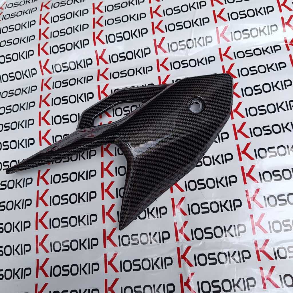 ADV 150 ADV 160 คาร์บอนสีดําฝาครอบ EXHAUST