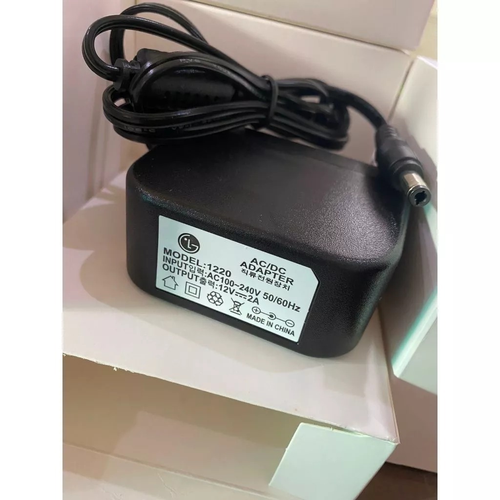 LG 12V 2A อะแดปเตอร์จ่ายไฟ 100-240V 50/60Hz