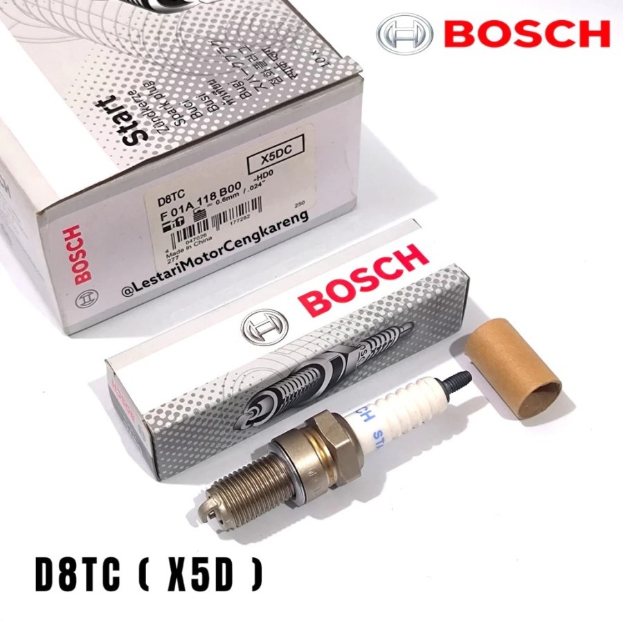 [ AUTOPART ANUGERAH ] BOSCH X5DC DP8EA D8TC GL PRO TIGER MEGAPRO SCORPIO ORIGINAL SPARK PLUG