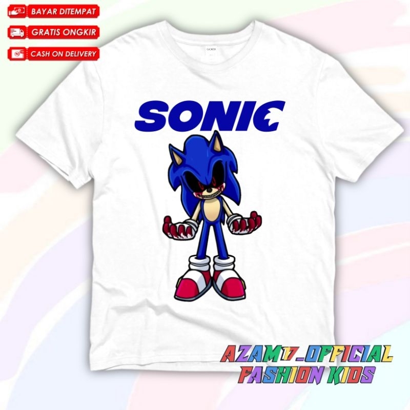 เสื้อยืดเด็กชื่อ Sonic Exe The Hedgehog / เสื้อยืดเด็ก Sonic The Hedgehog ล่าสุด