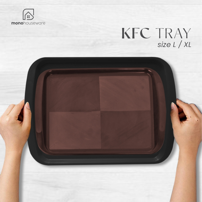 [ MONO ] KFC TRAY L & XL / RETURANT TRAY / FOOD TRAY / RESTAURANT NAMEPAN