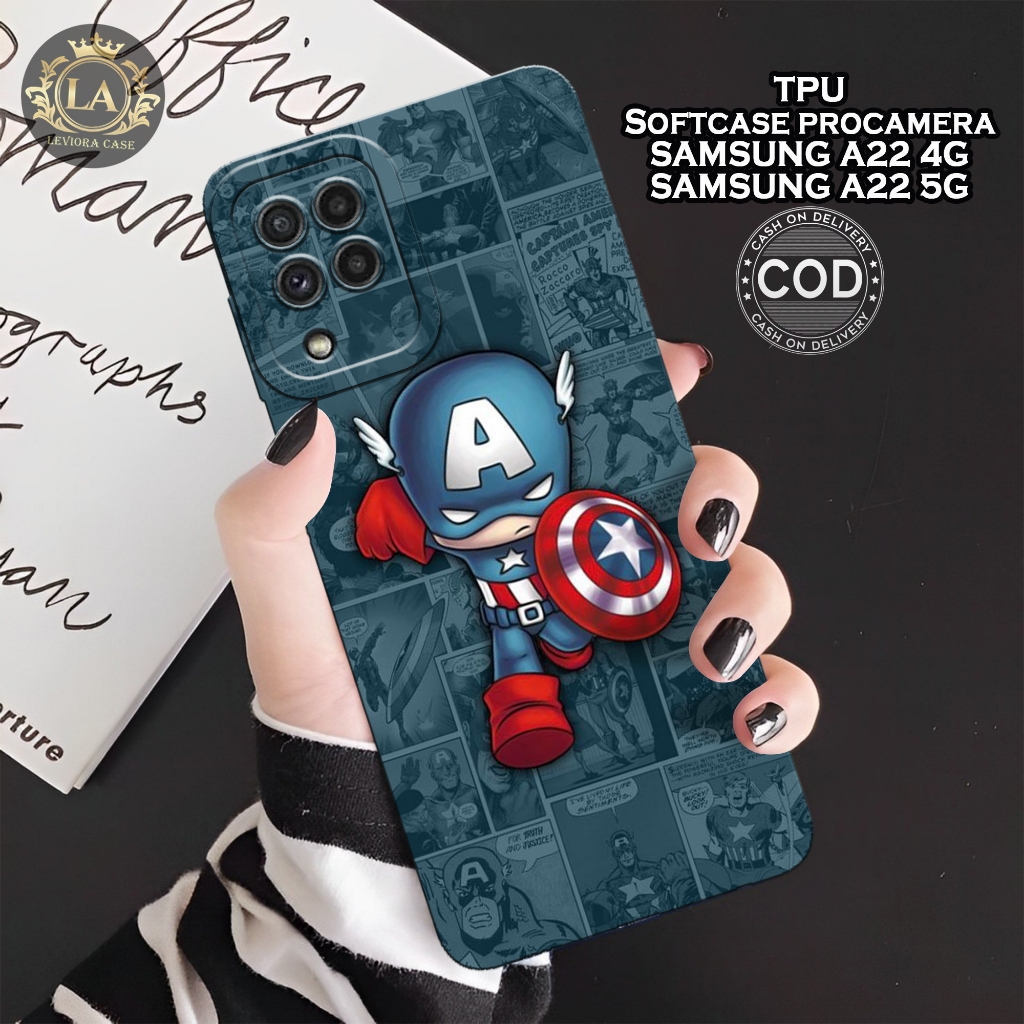 เคส Samsung A22 4G / 5G ล่าสุด - เคส Leviora - เคสแฟชั่นนักบินอวกาศ - เคส Samsung A22 4G / 5G Softca