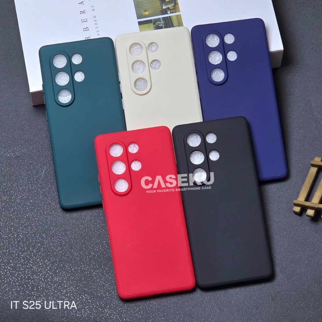 Softcase Candy Macaron Square Plain Case Itel S25 Itel S25 Ultra Itel S23 Itel S23 Plus