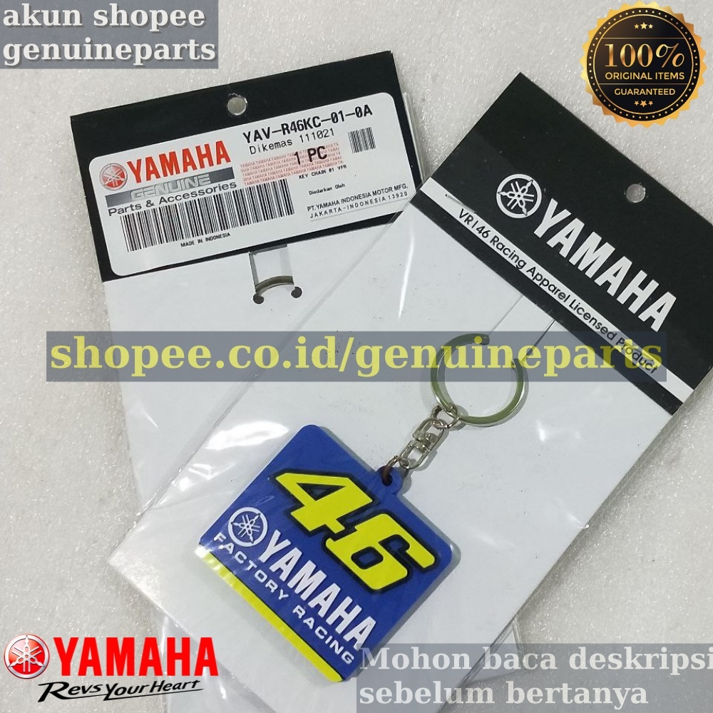 GANTUNGAN KEY CHAIN อุปกรณ์เสริมรถจักรยานยนต์ 46 YAV-R46KC-01-0A ต้นฉบับ YAMAHA