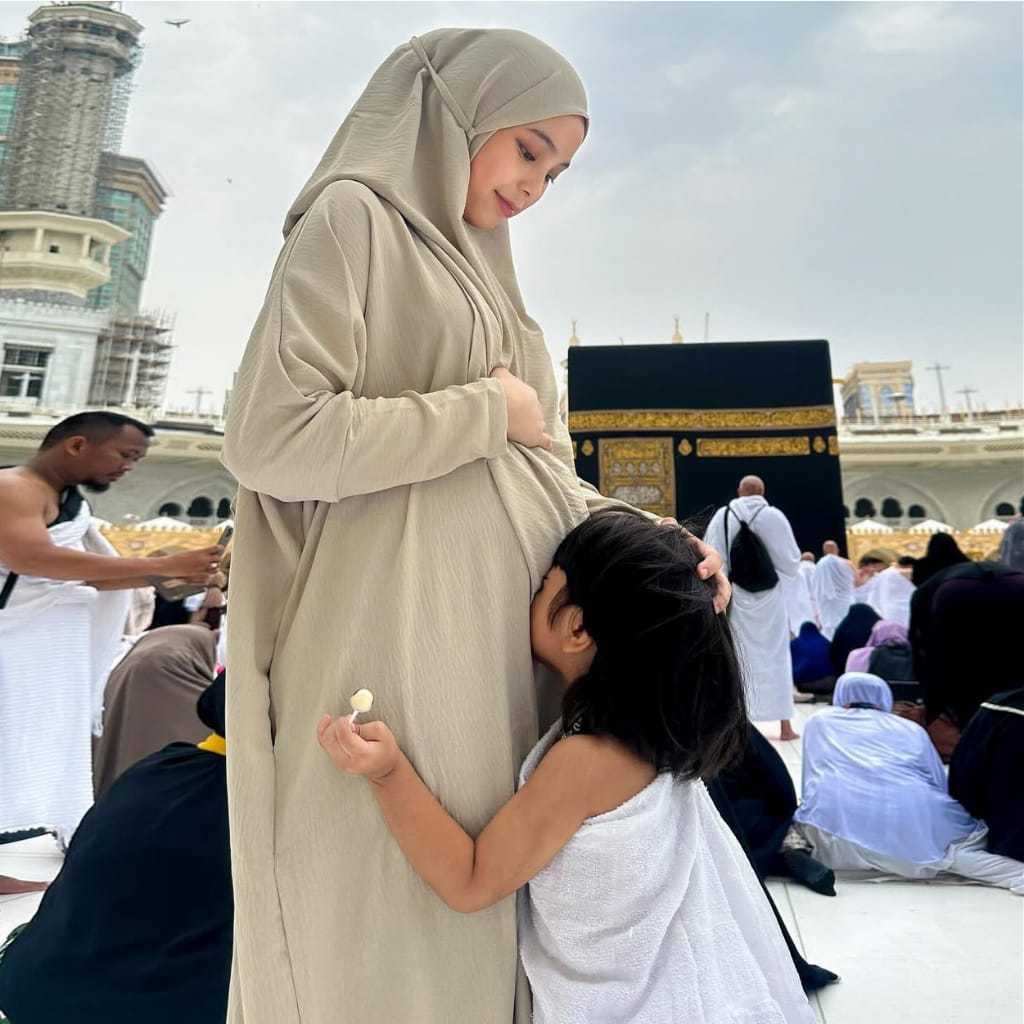 ข้อเสนอสุดฮอต HAFSHA ABAYA SET (UMRAH HAJI ABAYA GAMIS SET WITH VEIL)