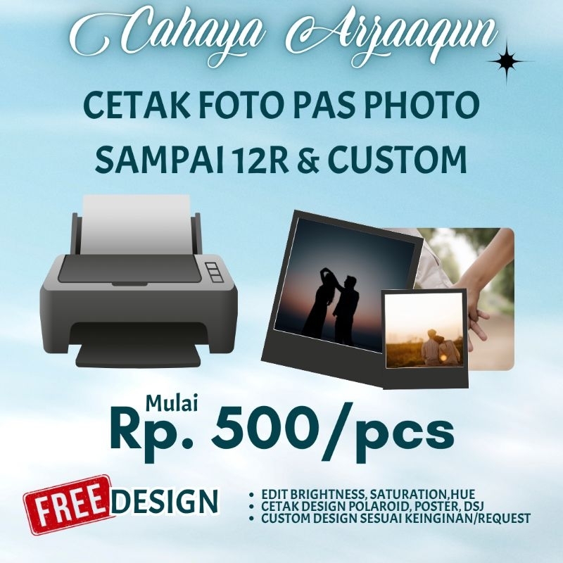 PRINT PHOTOS/PIAGAM/CUSTOM/POSTER ETC.