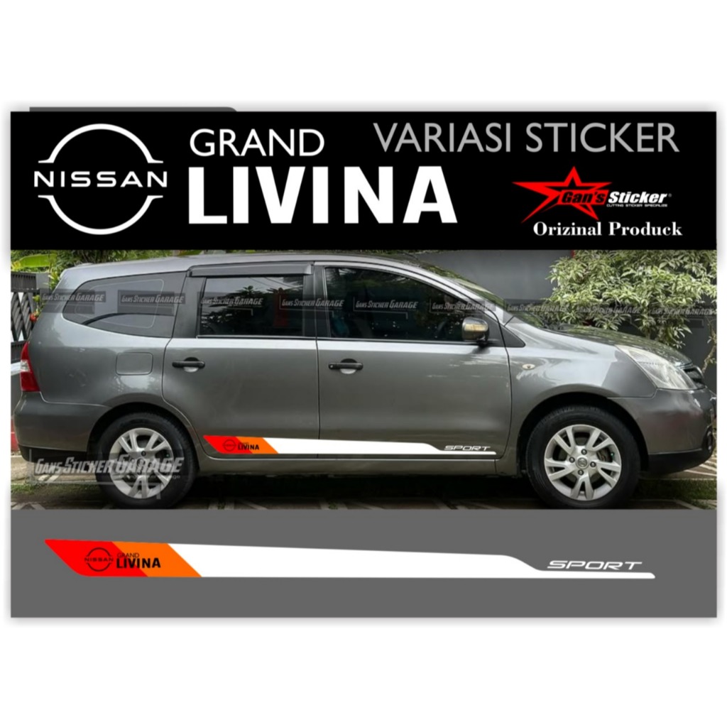 สติ๊กเกอร์ Nissan grand Livina ล่าสุด สติ๊กเกอร์ติดประตู Nissan gran Livina