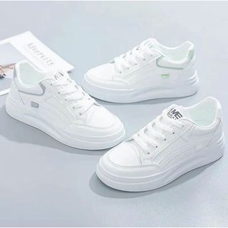 Sepatu Sneakers Wanita Sepatu Putih Wanita FREYA Korean Style Coocok untuk Ngemall