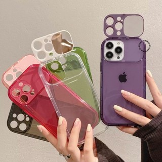 NEW !!! Premium Oval Flip Mirror Case Shockrpoof Bumper Silicone Full Cover - Softcase/Case Hp Compatible for iPhone 7 8 7+ 8+ X XS XR 11 12 13 14 Plus Pro Max Casing Kaca Pelindung Handphone