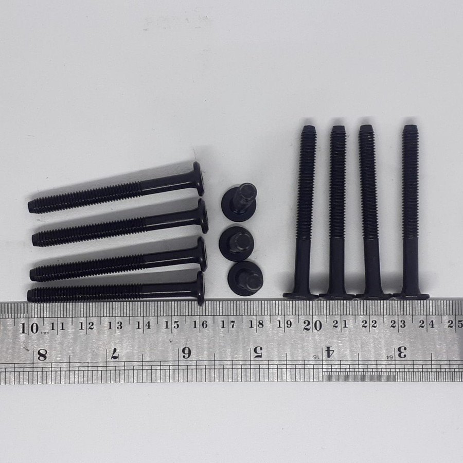 JCBC M6X60 BOLT (6CM) BLACK L KNOCKDOWN BOLT M6