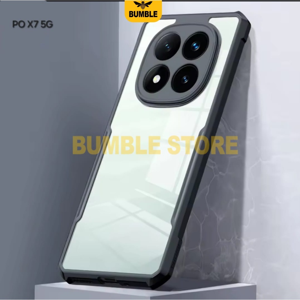 Poco X7 5G Case Fusion Armor กันกระแทกโปร่งใสปลอกพรีเมี่ยม Poco X7 5G