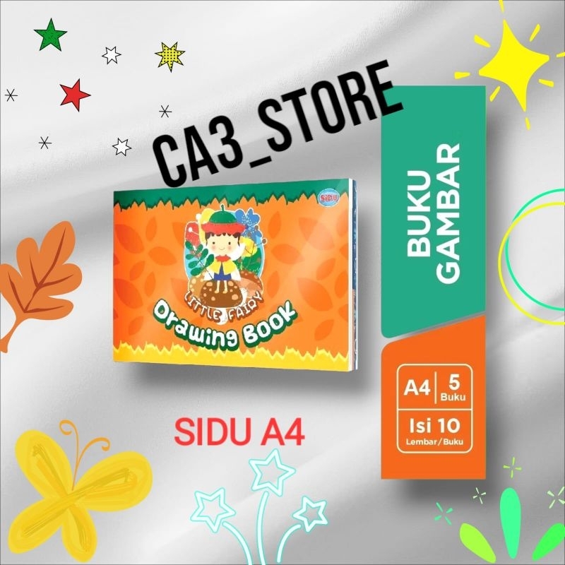 SIDU DRAWING BOOK/ A4 และ A3 ขนาด DRAWING BOOK