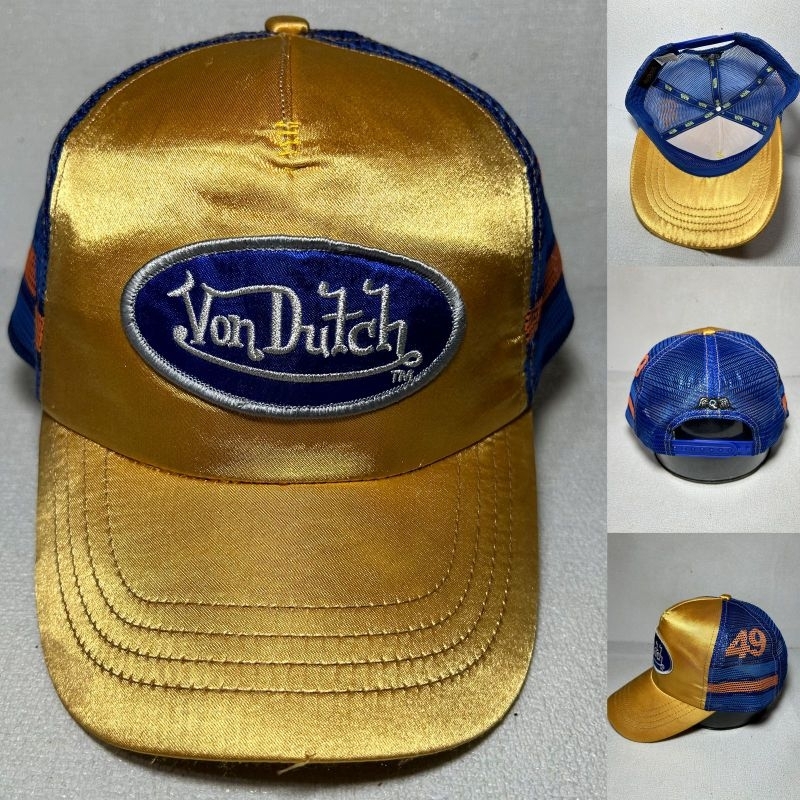 หมวกทราเกอร์สีทอง Von dutch