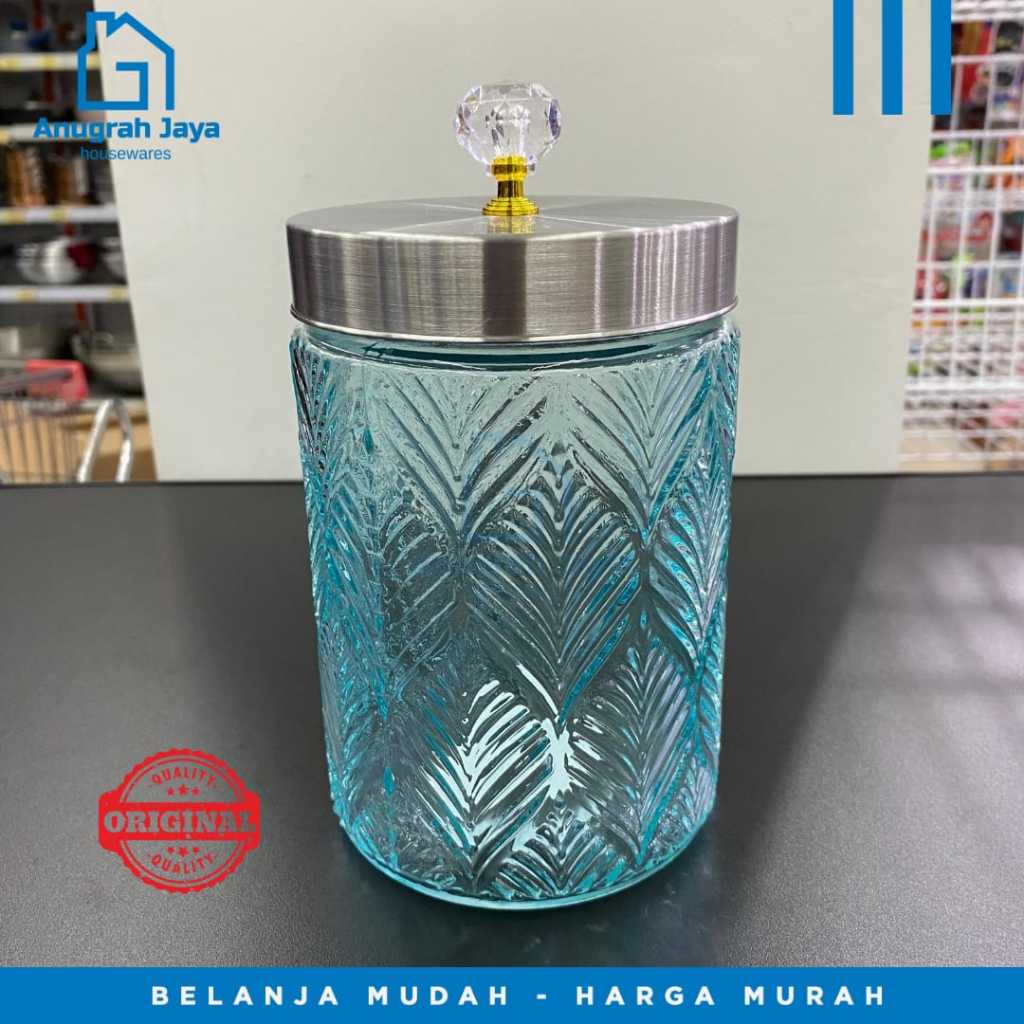 แก้ว JAR T-1012-3A CRISTAL INDO BLUE