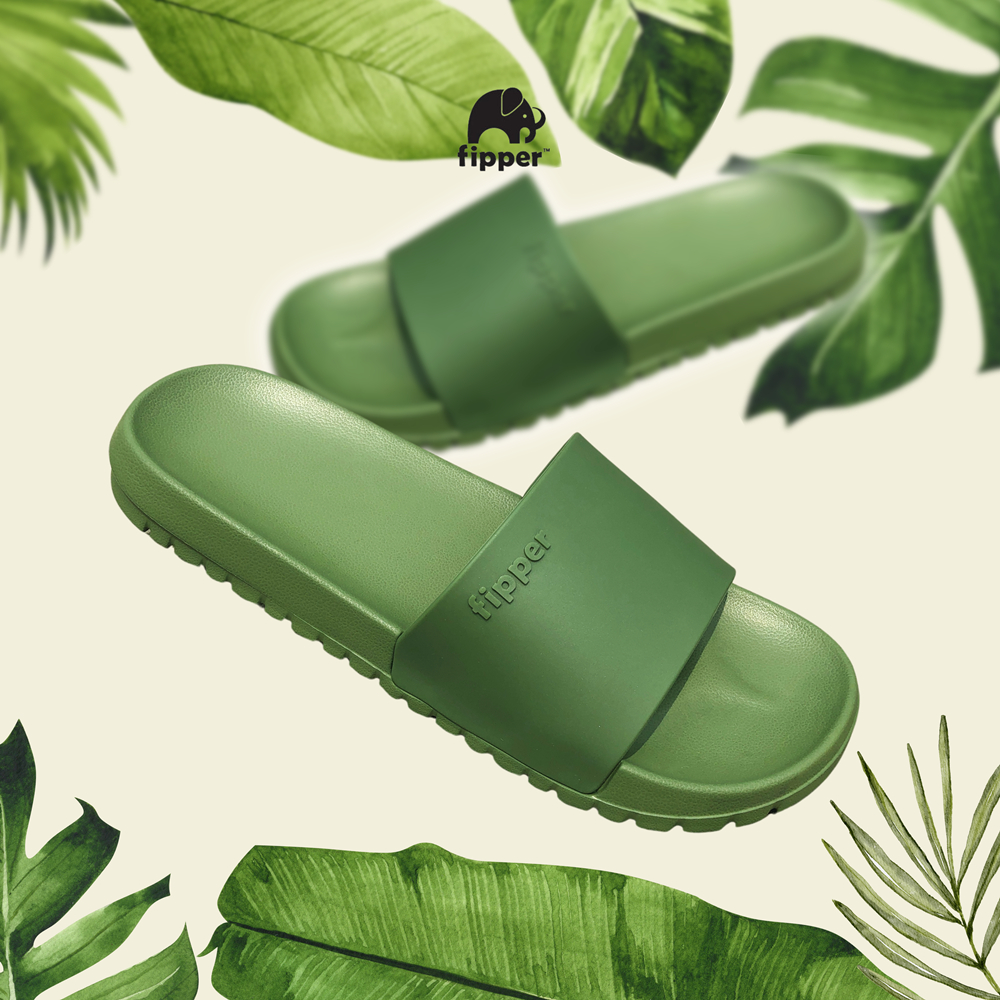 Fipper Slip On Trail / Sandal Slip On / Fipper Trail / Slip On Unisex - Army