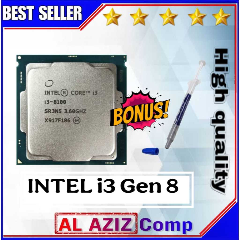 INTEL CORE PROCESSOR i3 8100 i3 8300 i3 9100 i3 8100T i3 7100TE ฟรีวาง