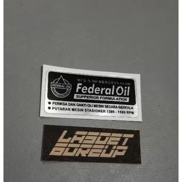 สติ๊กเกอร์ FEDERAL OIL HOLOGRAM สติ๊กเกอร์ BAK BLOCK CLUTCH ASTREA STAR PRIMA GRAND LEGEND SUPRA X F
