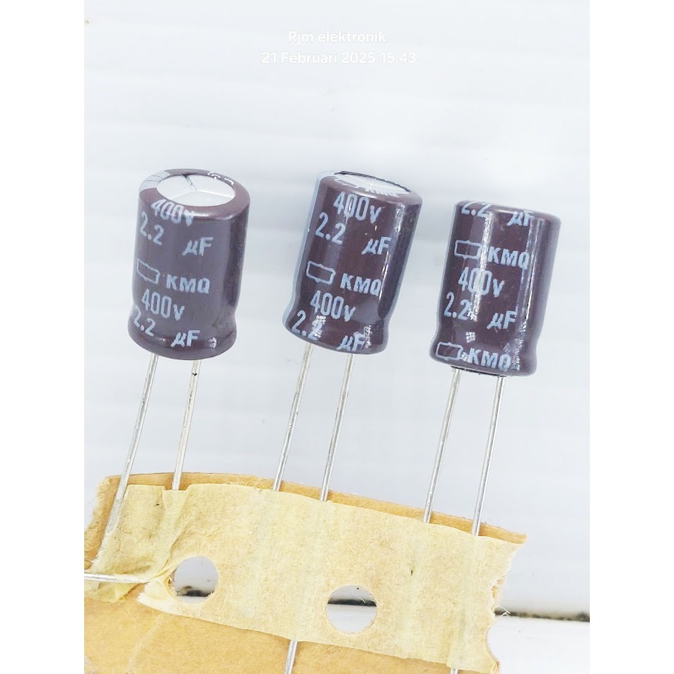 Elco 2.2uf 400v สีน้ําตาลแท้