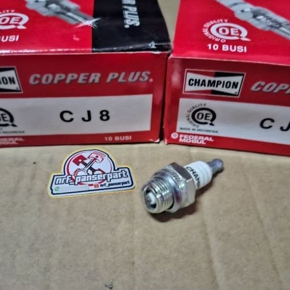 MESIN CJ8 CHAMPION ORIGINAL SPARK PLUG สําหรับ LAWN MOWER/MINI MOTORCYCLE 2-STROOKE CHAMPION CJ 8 SM