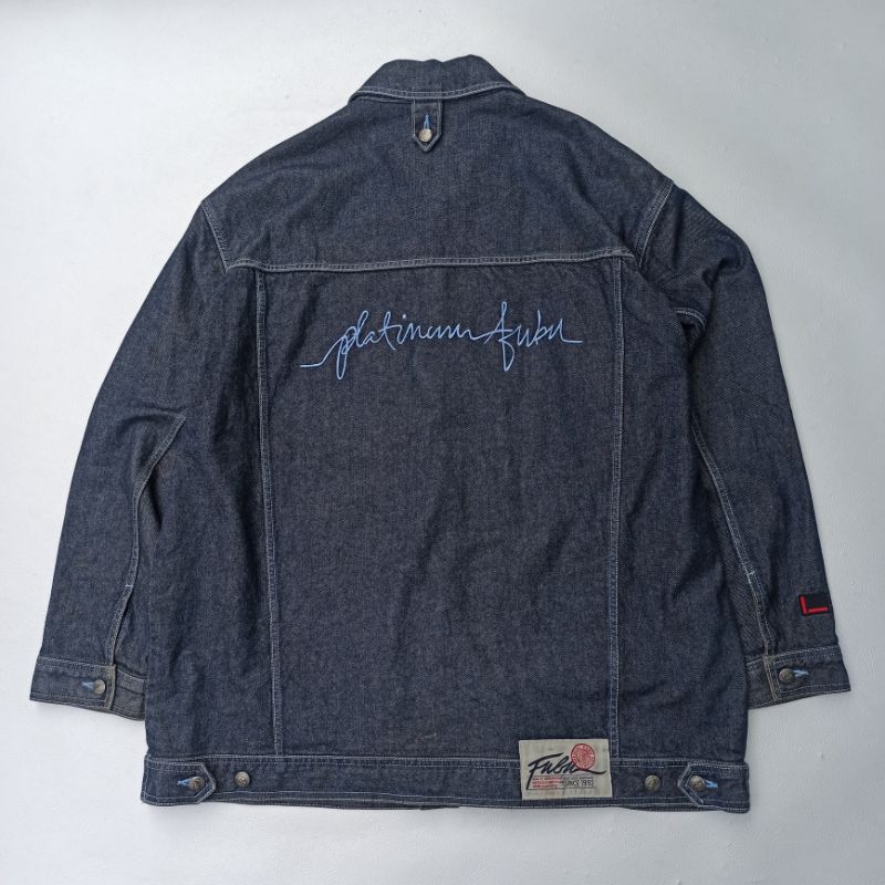 VINTAGE 90s TRUCKER JACKET FUBU PLATINUM ประเภทฉันไม่ใช่ JNCO EVISU DOGTOWN SOHK SOUTHPOLE