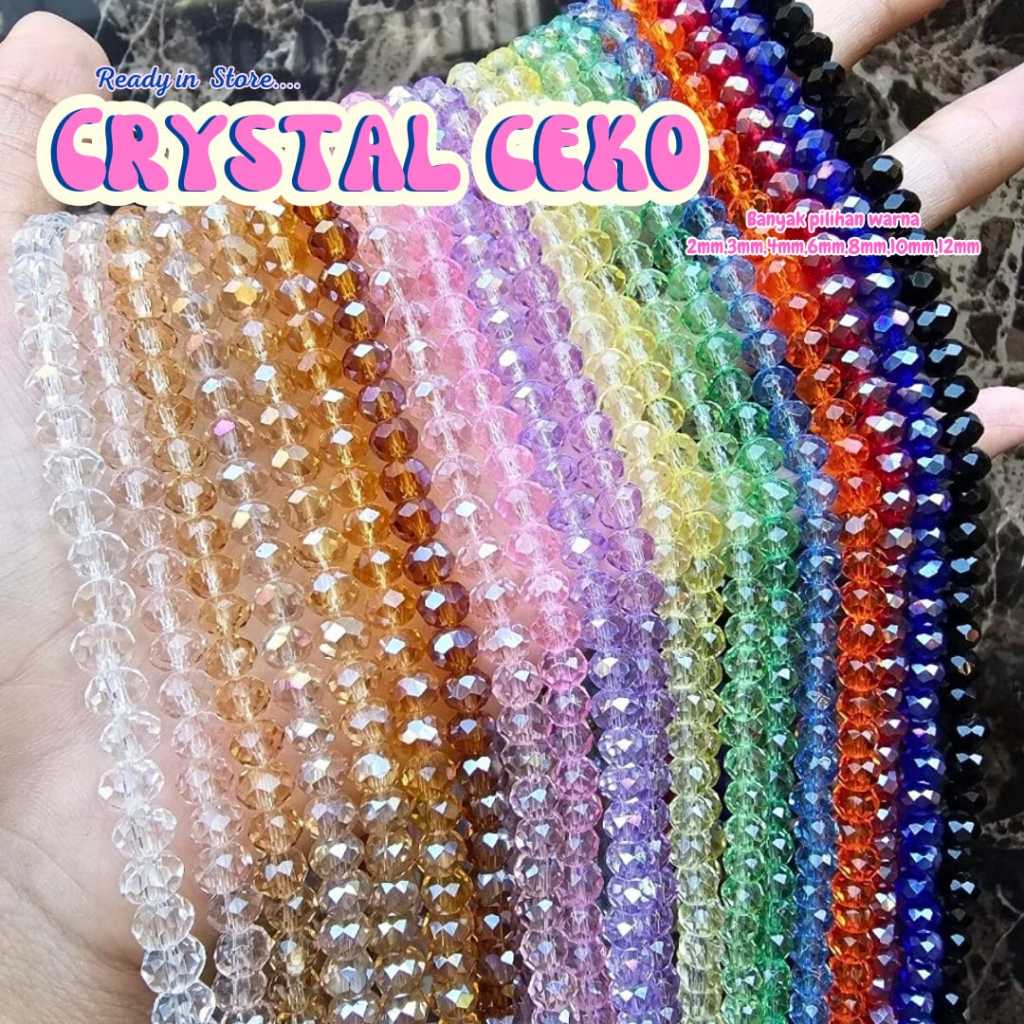CZECH CRYSTAL BEAD 2MM / CRYSTAL DONUT / BRACELET MATERIAL
