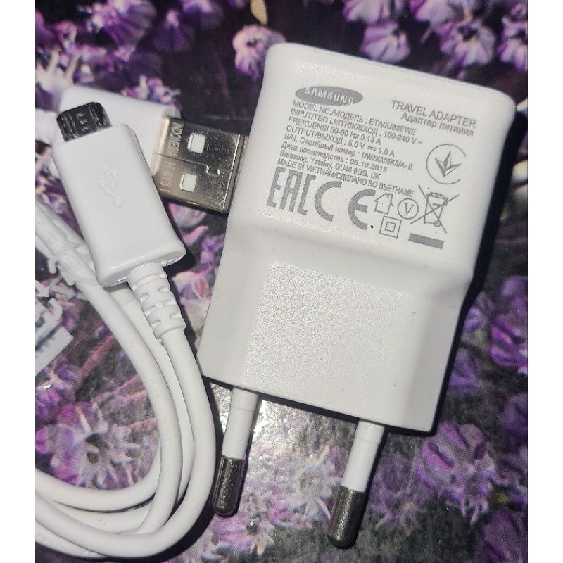 CHARGER SAMSUNG 1A 5 WATT ORIGINAL COPOTAN CABLE TYPE MICRO USB TUK SAMSUNG CORE A01 A01 CORE, A02 C