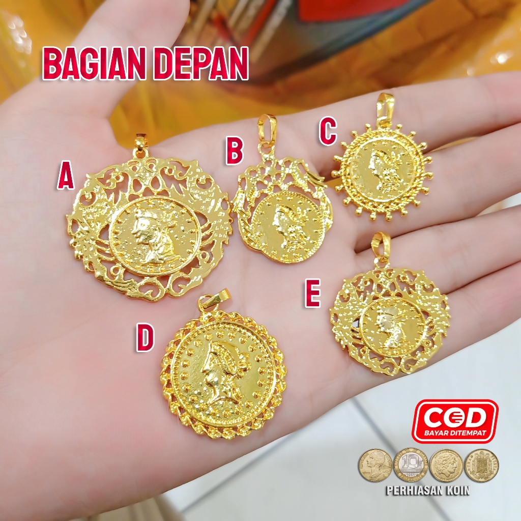 RATU 24k Gold Jewelry จี้สร้อยคอ รุ่น Big Queen