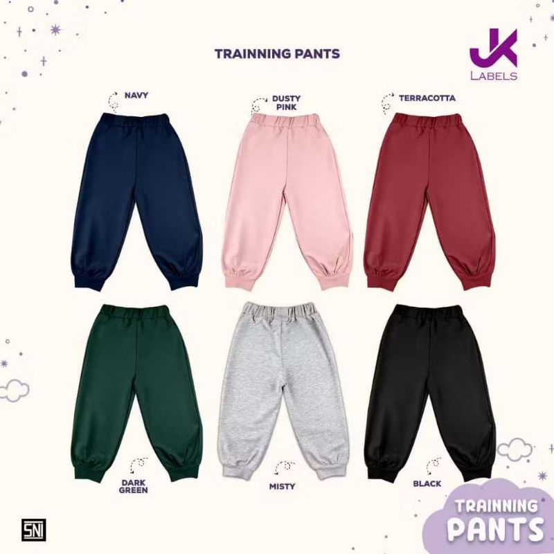 (D) JK LABELS TRAINING PANTS/LONG PANTS สําหรับ CHILDREN 1-8 YEARS