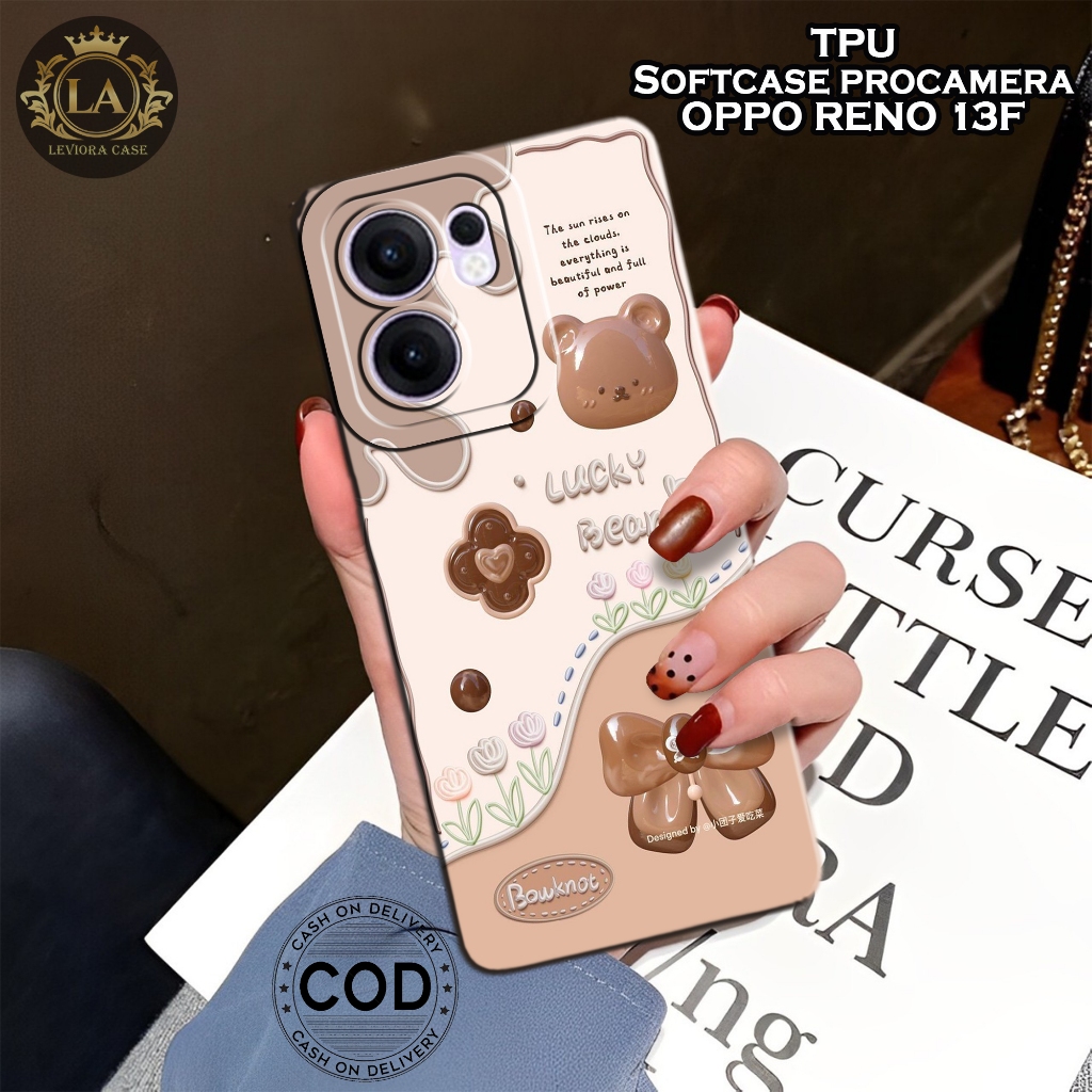เคส HP ล่าสุด Oppo Reno 13F 2025 - เคส Leviora - เคสแฟชั่น Bear - Softcase Oppo Reno 13F 2025 - เคสก