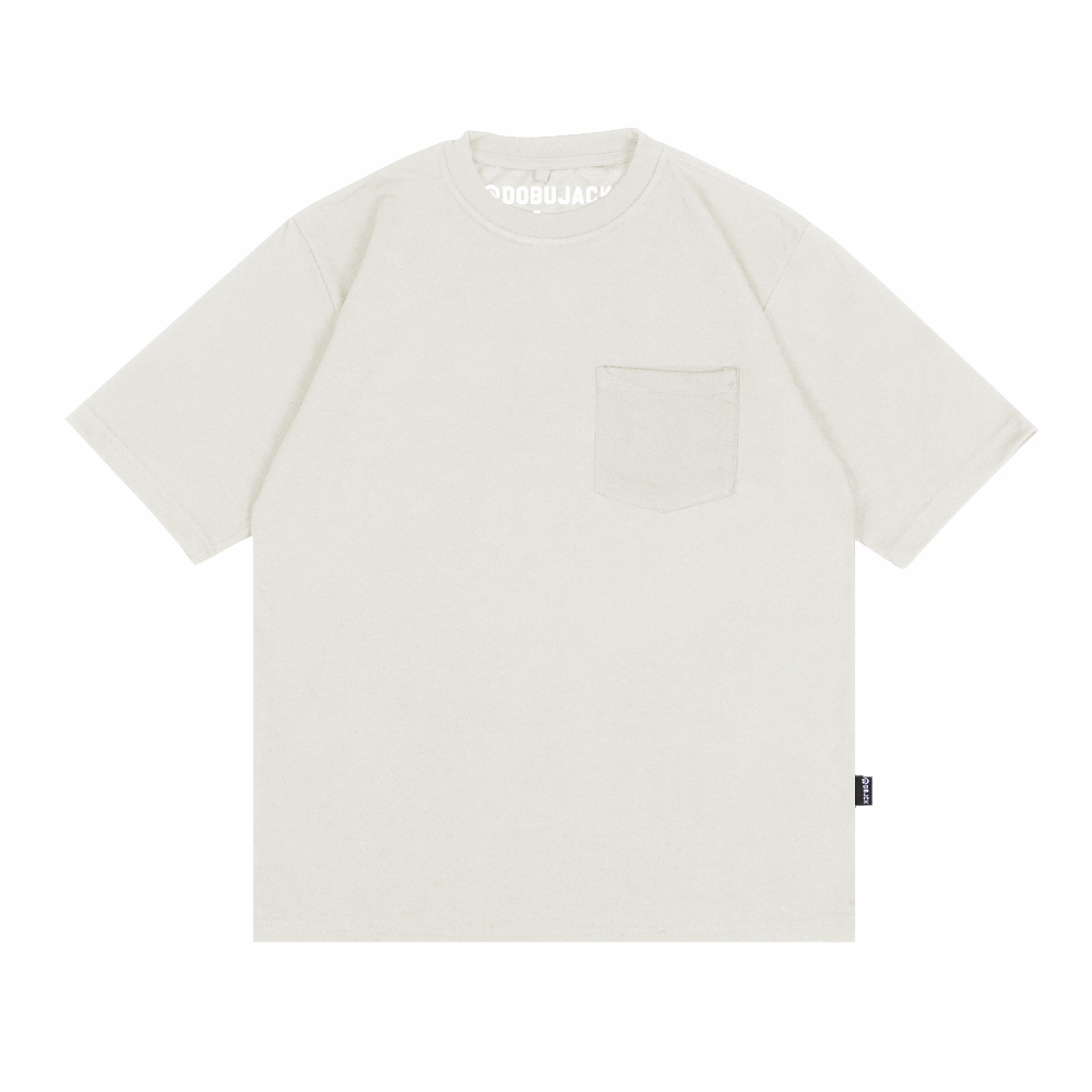 เสื้อยืด Dobujack Oversize Jaguar Pocket Cream