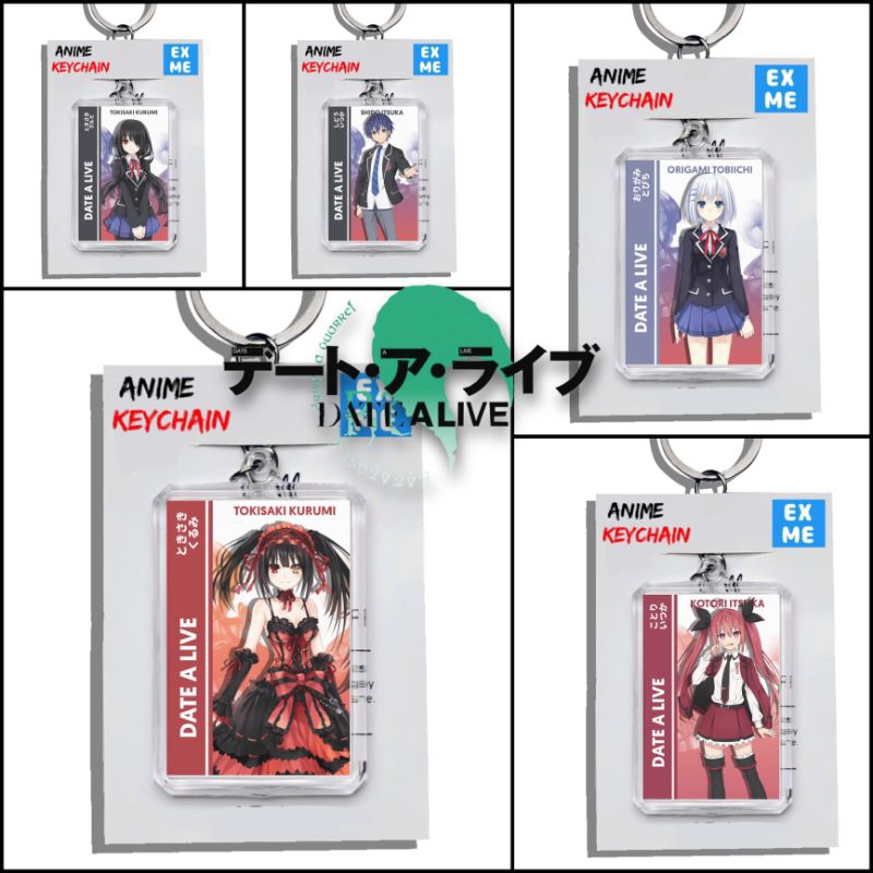 GANTUNGAN Date a Live พวงกุญแจ - พวงกุญแจ Date a Live - พวงกุญแจ Anime Ganci - พวงกุญแจ Kurumi Tokis