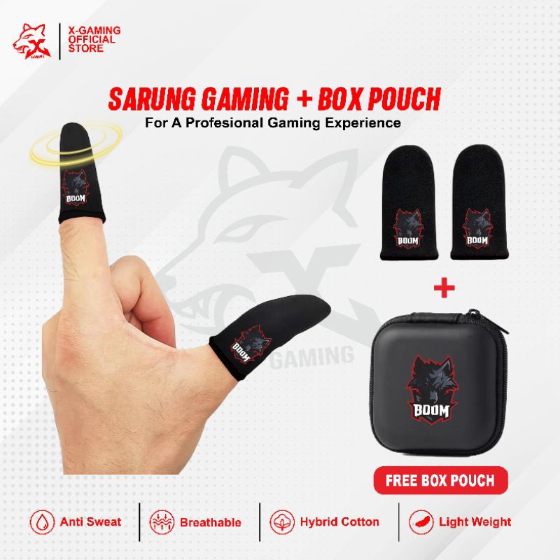 X การเล่นเกม - ฟรีกล่องป้องกันเหงื่อเล่นเกมแขนนิ้วหัวแม่มือผ้าพรีเมี่ยม