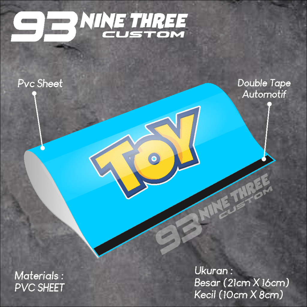 CAR VARIATIONS LABEL TAG STICKER TOY CAR TOY - Nine Three Custom