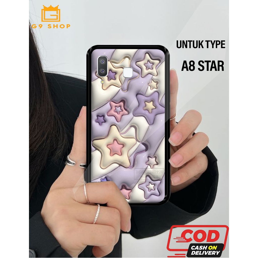 [gnine_case]เคส Samsung A8 star-case Glossy-Protective )เคส(star)เคสนิ่ม hp-case hp-casing hp-siliko