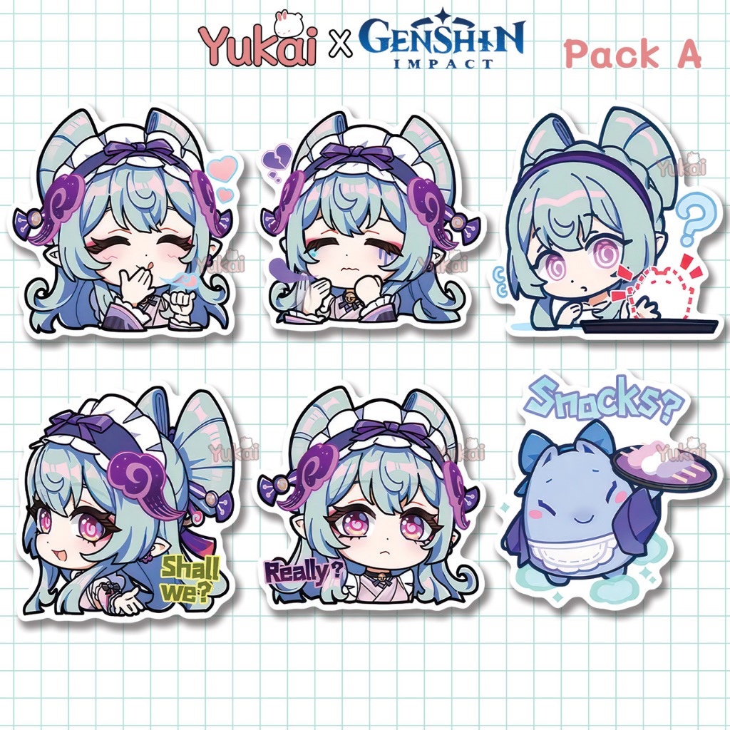 Mizuki Genshin Impact Premium Sticker - ชุดสติ๊กเกอร์อนิเมะกันน้ํา