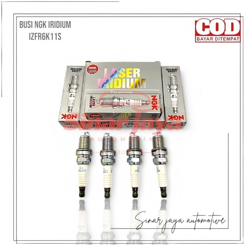 หัวเทียนเลเซอร์ NGK Iridium สําหรับ Honda Civic / Ferio / Genio / Estilo / Century FD1 / IZFR6K11S