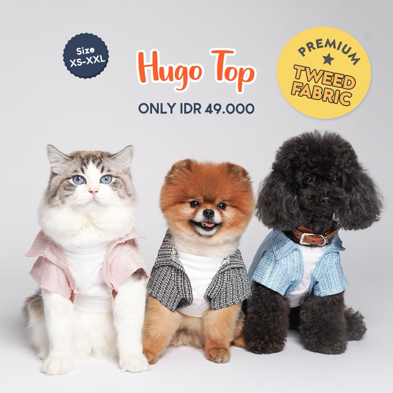 Pawlovin - Hugo Top 2in1 เสื้อผ้าสุนัขและแมว